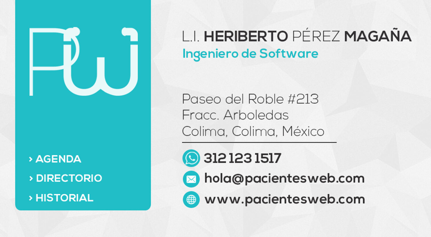 heriberto's card pacientes web